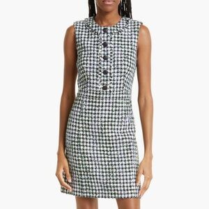 Veronica Beard Black and White GreenMini Dress